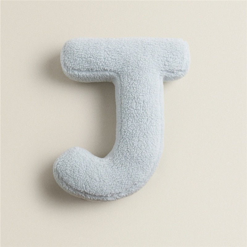 PlushLetter Soft Customizable Letter Pillow for Kids' Room and Bedroom Decor