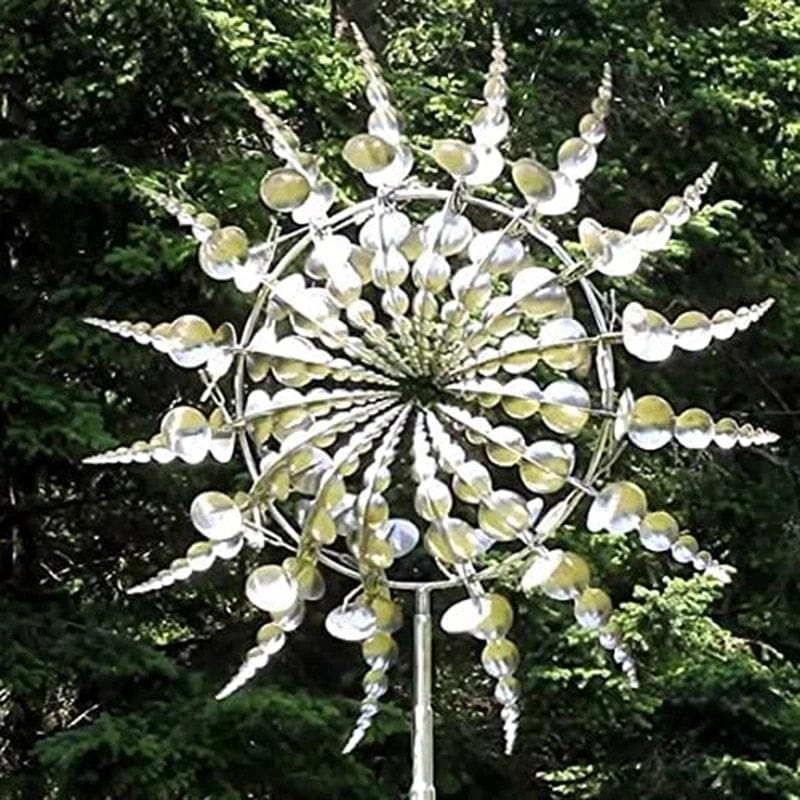 KineticGarden | Colorful Windmill Ornament for Outdoor Gardens