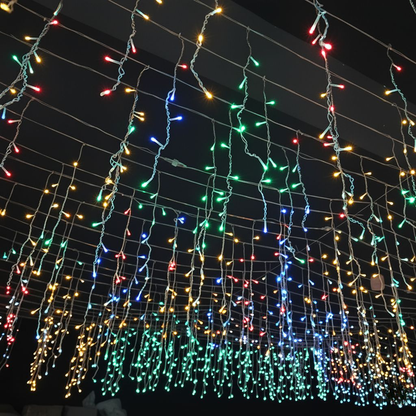LuminaCascade | Stunning Waterproof Outdoor String Icicle Party Lights