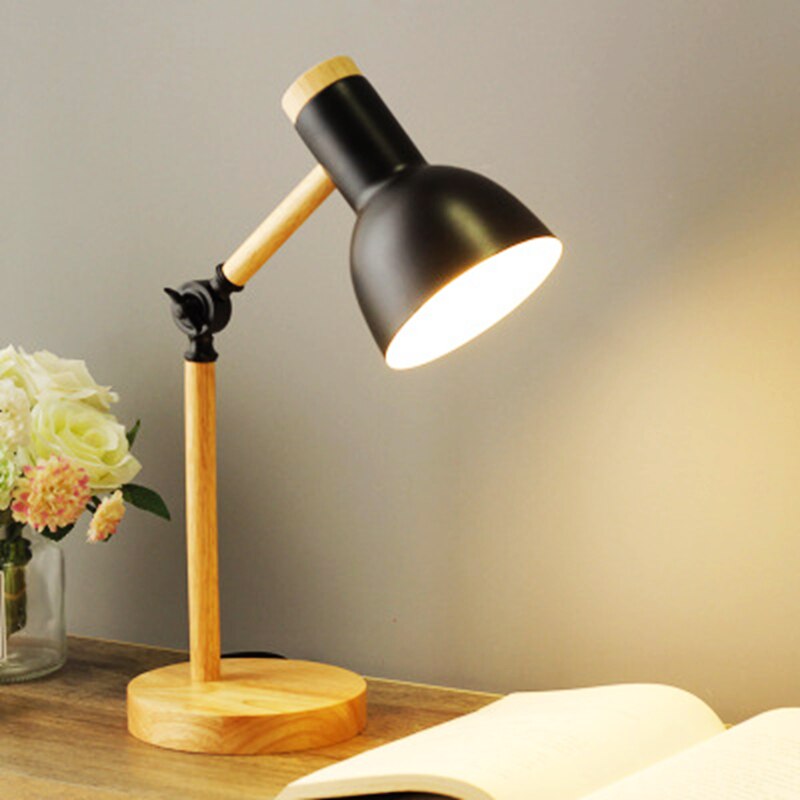 LuminaWood | Stylish Minimalist LED Adjustable Desk Lamp