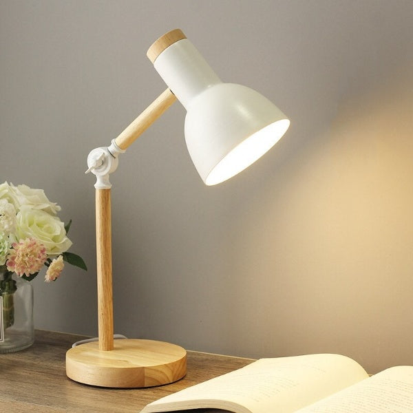 LuminaWood | Stylish Minimalist LED Adjustable Desk Lamp