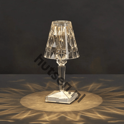 LuxeCrystal | Dimmable LED Table Lamp with Wireless Charging Function