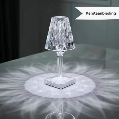LuxeCrystal | Dimmable LED Table Lamp with Wireless Charging Function
