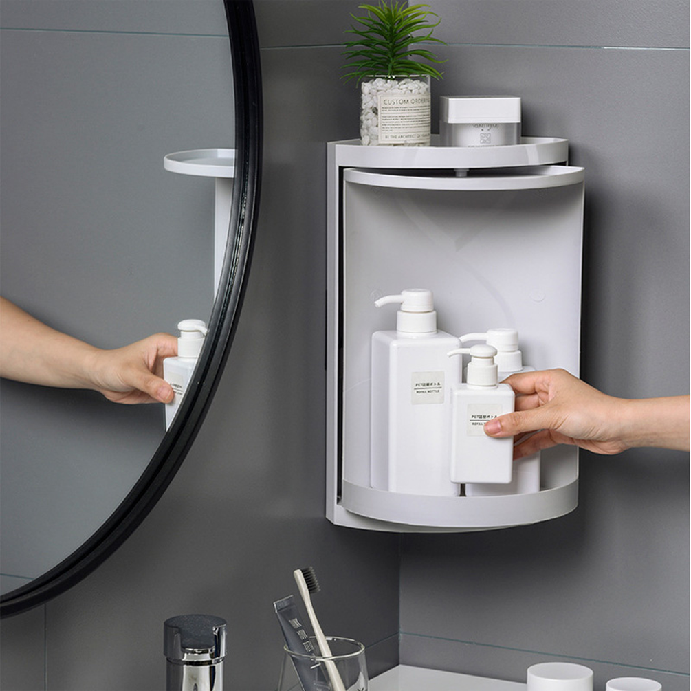 Bathroom Corner Storage Shelf – Space-Saving Stylish Organization Solution