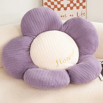 Daisy Cushion Soft Decorative Floor and Couch Pillow Polyester