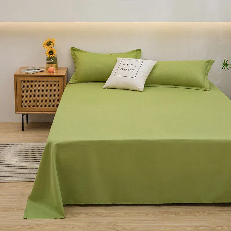 GentleTouch 100% Linen Fitted Bed Sheet – Breathable, Durable, Soft
