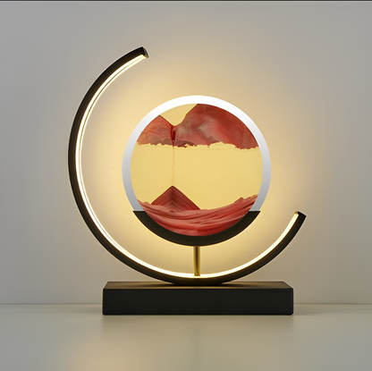 SandGlow | Remote-Controlled Dimmable Sand Lamp for Ambient Lighting