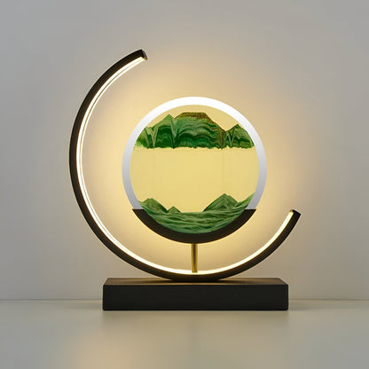 SandGlow | Remote-Controlled Dimmable Sand Lamp for Ambient Lighting
