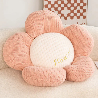 Daisy Cushion Soft Decorative Floor and Couch Pillow Polyester