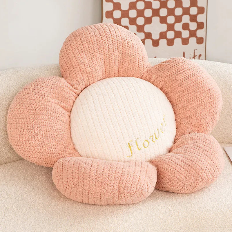 Daisy Cushion Soft Decorative Floor and Couch Pillow Polyester