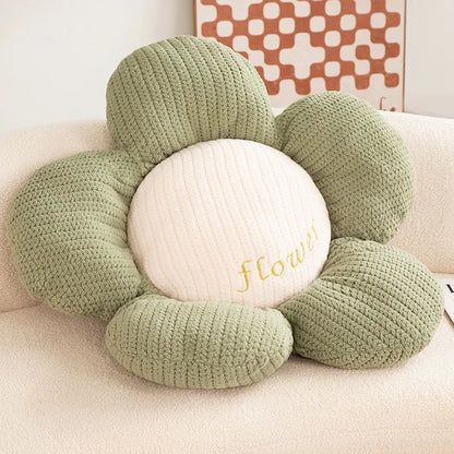 Daisy Cushion Soft Decorative Floor and Couch Pillow Polyester