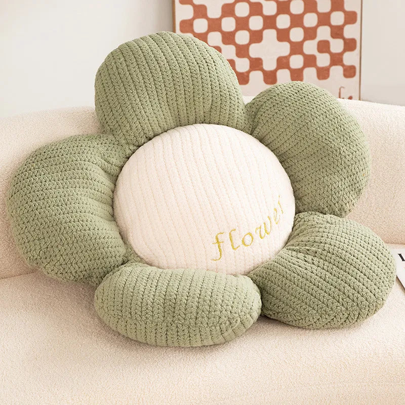 Daisy Cushion Soft Decorative Floor and Couch Pillow Polyester