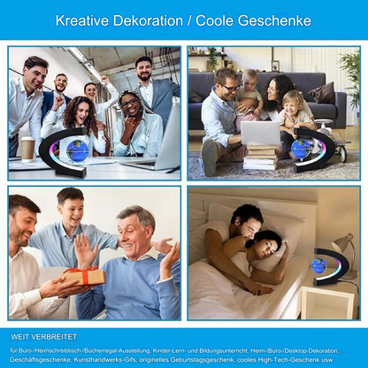 TerraGlobe | Floating Magnetic LED World Map Lamp with Levitating Display