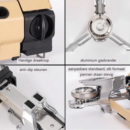 TrekFlame | Ultra-Lightweight Portable Camping Gas Stove for Outdoor Cooking