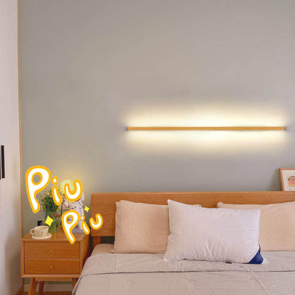 ZenBeam | Minimalist Solid Wood LED Wall Lamp for Warm Ambient Lighting