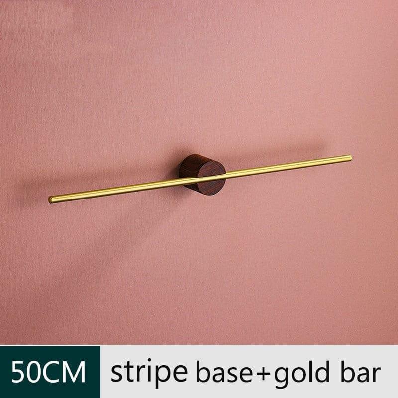 Aleo Wall-Mounted Aluminum Towel Holder Rack for Bathroom and Bedroom