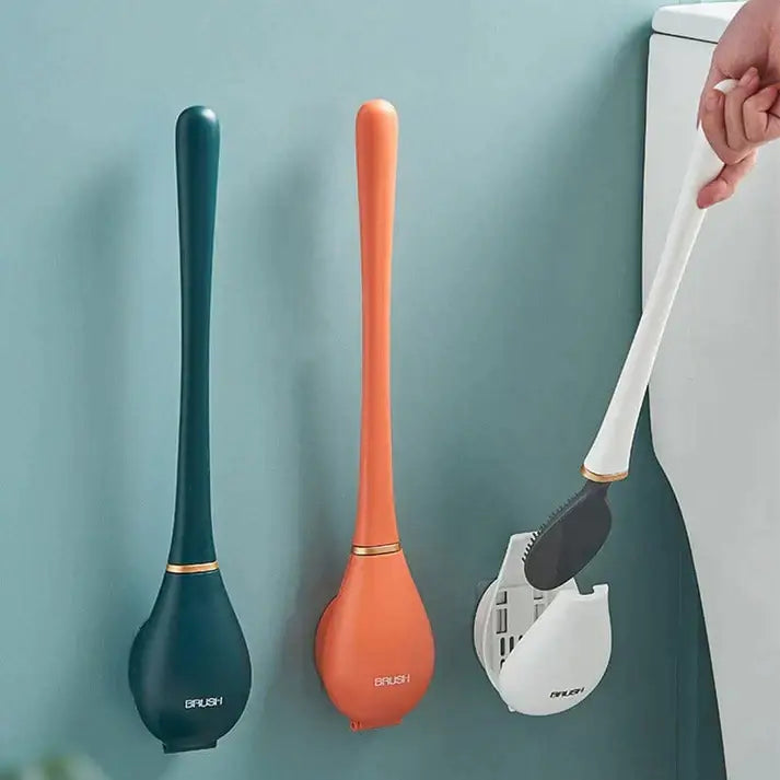 SmartBrush Silicone Toilet Brush – Hygienic, Elegant, Easy Wall-Mount Cleaning Tool
