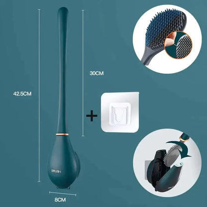 SmartBrush Silicone Toilet Brush – Hygienic, Elegant, Easy Wall-Mount Cleaning Tool