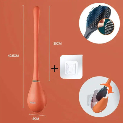 SmartBrush Silicone Toilet Brush – Hygienic, Elegant, Easy Wall-Mount Cleaning Tool