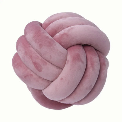 Decorative Knotted Suede-Look Soft Knot Cushion Pillow