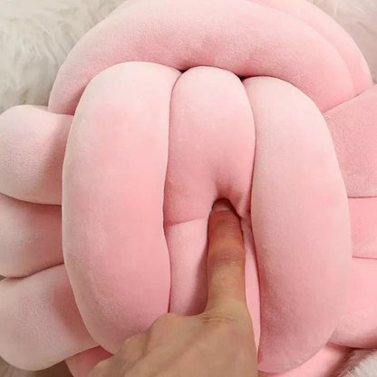 Decorative Knotted Suede-Look Soft Knot Cushion Pillow