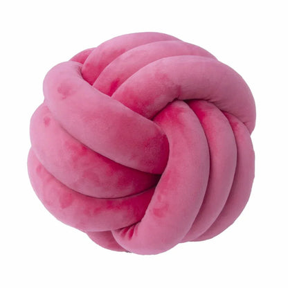 Decorative Knotted Suede-Look Soft Knot Cushion Pillow
