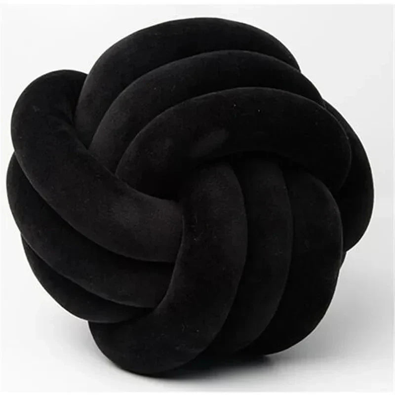 Decorative Knotted Suede-Look Soft Knot Cushion Pillow