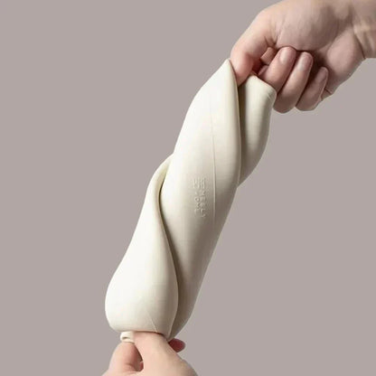 Light Beige Silicone Tissue Box Cover – Soft, Water-Resistant Organizer